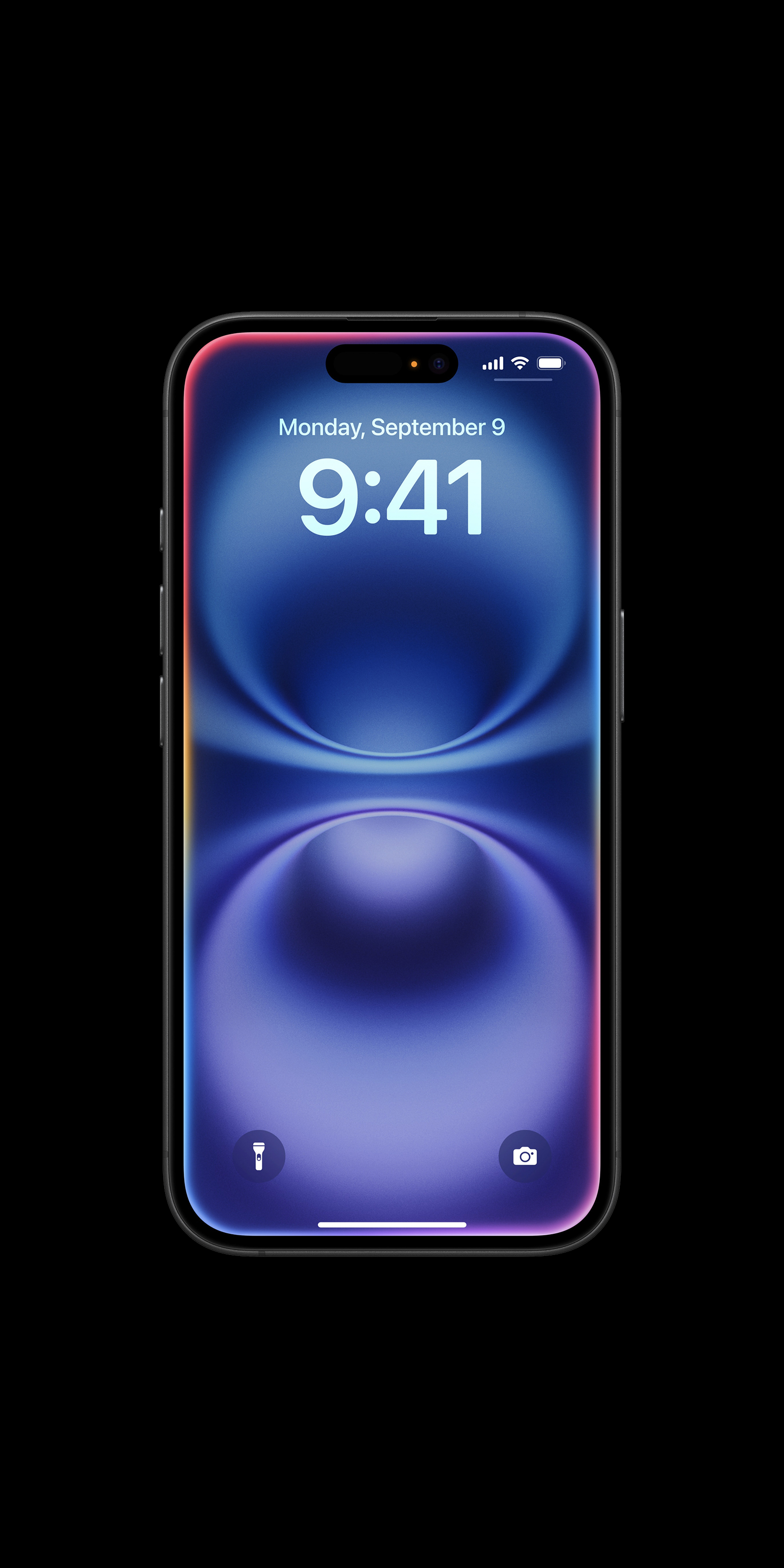 iPhone showing Siri edge glow animation