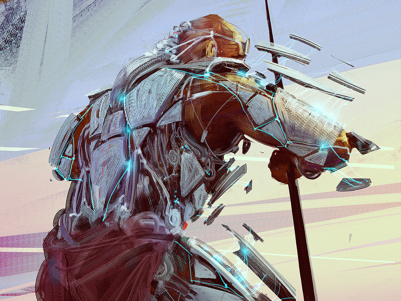 Concept art of a Descendant Marshall for TextSpaced